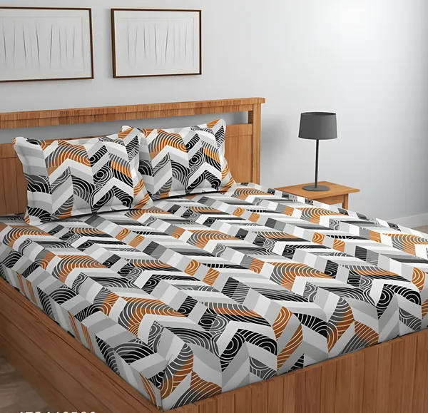 220_TC_Cotton_All_Round_Elastic_Fitted_Bedsheet_with__2_Pillow_Covers__(72X78X_Upto_10_Inches)_&_360_Degree_Elasticated