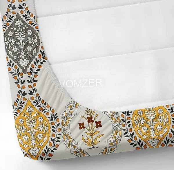 WHITE_JEWELS_220_TC_Fitted_Bedsheet_with_2_Pillow_Covers_(72X78X_Upto_10_Inches)_&_360_Degree_Elasticated