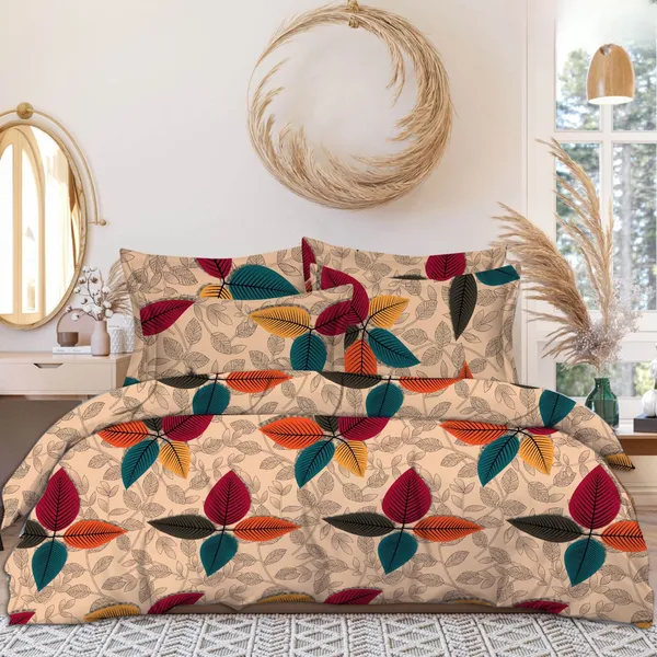 ATTRACTIVE_220_TC_Fitted_Bedsheet_with_2_Pillow_Covers_(72X78X_Upto_10_Inches)_&_360_Degree_Elasticated_|_BS