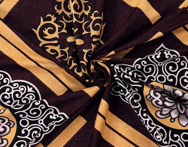 BROWN_DAMASS_220_TC_Cotton_All_Round_Elastic_Fitted_Bedsheet_with_2_Pillow_Covers_(72X78X_Upto_10_Inches)_&_360_Degree_Elasticated
