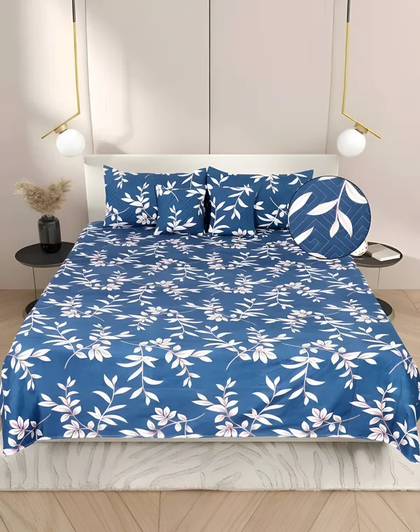 220_TC__Fitted_Elastic_Bedsheet_With_Two_Pillow_Covers__(72X78X_Upto_10_Inches)_&_360_Degree_Elasticated