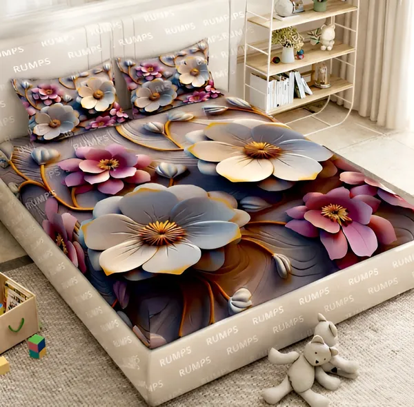 360_TC_-_Pure_Cotton_7D_Digital_Flat_bedsheet_with_Two_Pillow_Covers_having_King_and_Queen_Size_(King_Size_-90x100_inches)(Queen_size-_90x90_inches_)_Pillow_Cover_Size_18_x_28_inches)