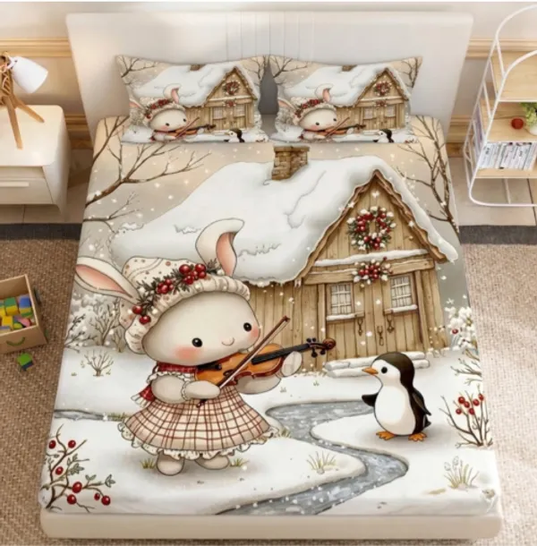 360_TC_-_Pure_Cotton_7D_Digital_Flat_bedsheet_with_Two_Pillow_Covers_having_King_and_Queen_Size_(King_Size_-90x100_inches)(Queen_size-_90x90_inches_)_Pillow_Cover_Size_18_x_28_inches)