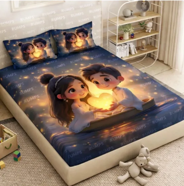 360_TC_-_Pure_Cotton_7D_Digital_Flat_bedsheet_with_Two_Pillow_Covers_having_King_and_Queen_Size_(King_Size_-90x100_inches)(Queen_size-_90x90_inches_)_Pillow_Cover_Size_18_x_28_inches)
