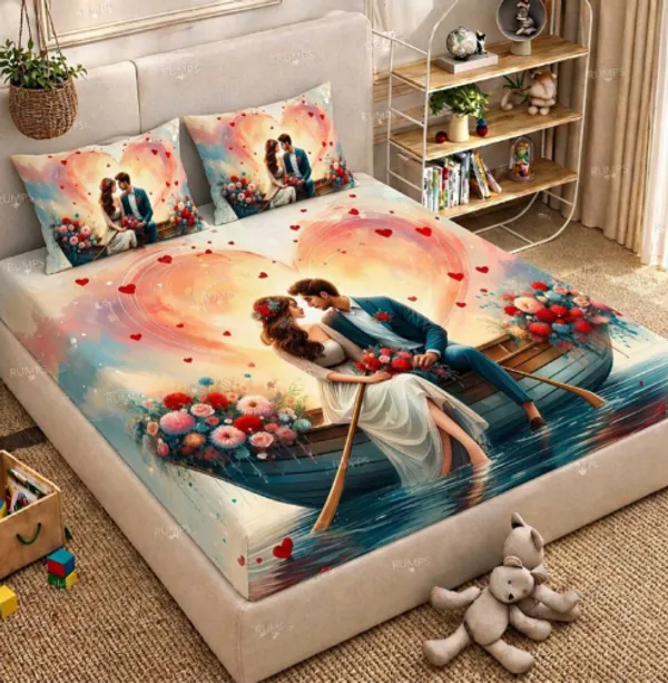 360_TC_-_Pure_Cotton_7D_Digital_Flat_bedsheet_with_Two_Pillow_Covers_having_King_and_Queen_Size_(King_Size_-90x100_inches)(Queen_size-_90x90_inches_)_Pillow_Cover_Size_18_x_28_inches)
