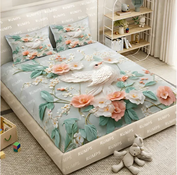 360_TC_-_Pure_Cotton_7D_Digital_Flat_bedsheet_with_Two_Pillow_Covers_having_King_and_Queen_Size_(King_Size_-90x100_inches)(Queen_size-_90x90_inches_)_Pillow_Cover_Size_18_x_28_inches)