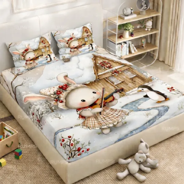 360_TC_-_Pure_Cotton_7D_Digital_Flat_bedsheet_with_Two_Pillow_Covers_having_King_and_Queen_Size_(King_Size_-90x100_inches)(Queen_size-_90x90_inches_)_Pillow_Cover_Size_18_x_28_inches)