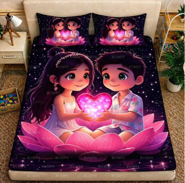 360_TC_-_Pure_Cotton_7D_Digital_Flat_bedsheet_with_Two_Pillow_Covers_having_King_and_Queen_Size_(King_Size_-90x100_inches)(Queen_size-_90x90_inches_)_Pillow_Cover_Size_18_x_28_inches)