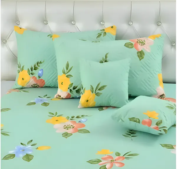 Premium_5-Piece_Cotton_Bedding_Set:_Includes_1_Flat_Bedsheet,_2_Quilted_Zipped_Pillow_Covers,_2_Quilted_Cushion_Covers,_and_2_Cushion_Fillers