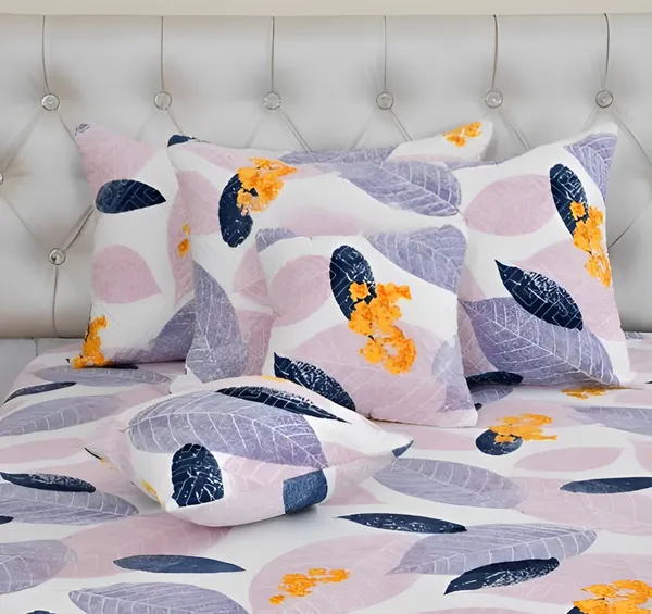 Premium_5-Piece_Cotton_Bedding_Set:_Includes_1_Flat_Bedsheet,_2_Quilted_Zipped_Pillow_Covers,_2_Quilted_Cushion_Covers,_and_2_Cushion_Fillers