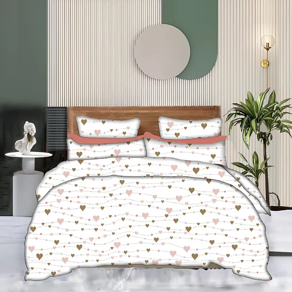 SMALL_HEART_Premium_Fitted_Elastic_Bedsheet_with_Two_Pillow_Covers_(72X78X_Up_to_10_Inches)_&_360_Degree_Elasticated