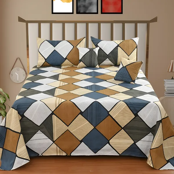 Premium_5-Piece_Cotton_Bedding_Set:_Includes_1_Flat_Bedsheet,_2_Quilted_Zipped_Pillow_Covers,_2_Quilted_Cushion_Covers,_and_2_Cushion_Fillers