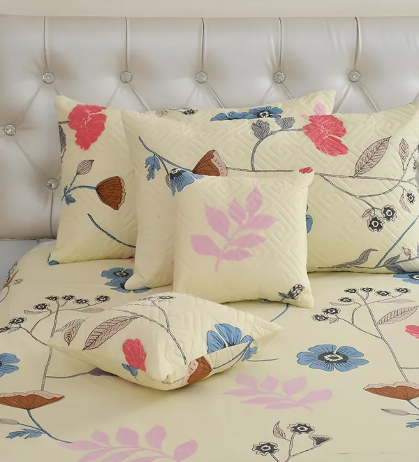 Premium_5-Piece_Cotton_Bedding_Set:_Includes_1_Flat_Bedsheet,_2_Quilted_Zipped_Pillow_Covers,_2_Quilted_Cushion_Covers,_and_2_Cushion_Fillers