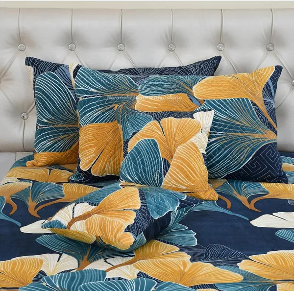 Premium_5-Piece_Cotton_Bedding_Set:_Includes_1_Flat_Bedsheet,_2_Quilted_Zipped_Pillow_Covers,_2_Quilted_Cushion_Covers,_and_2_Cushion_Fillers