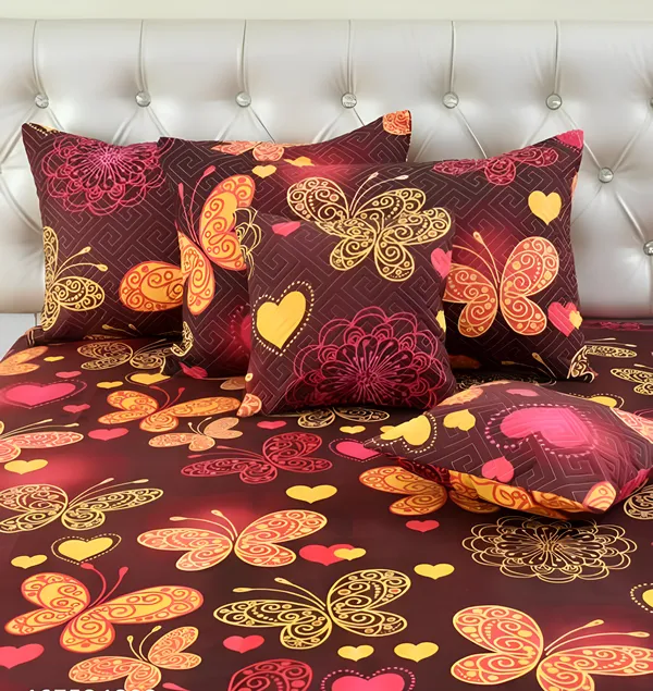 Premium_5-Piece_Cotton_Bedding_Set:_Includes_1_Flat_Bedsheet,_2_Quilted_Zipped_Pillow_Covers,_2_Quilted_Cushion_Covers,_and_2_Cushion_Fillers