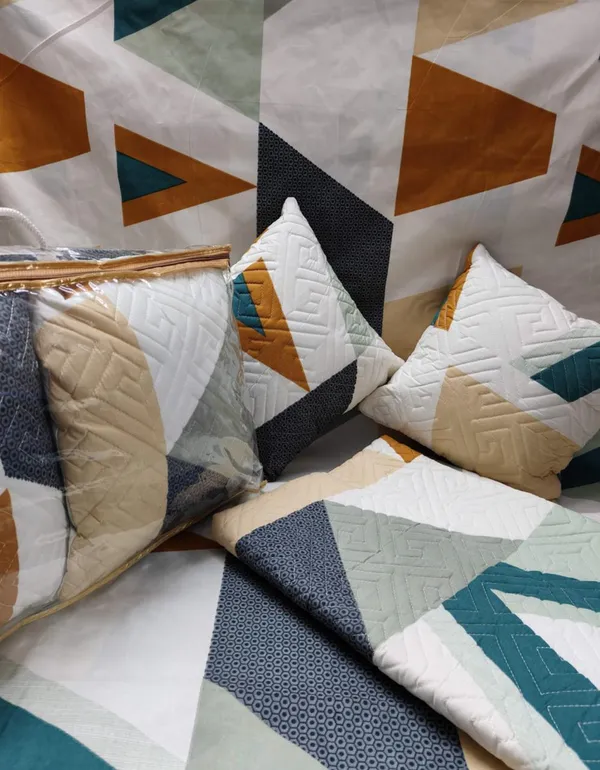 Premium_5-Piece_Cotton_Bedding_Set:_Includes_1_Flat_Bedsheet,_2_Quilted_Zipped_Pillow_Covers,_2_Quilted_Cushion_Covers,_and_2_Cushion_Fillers