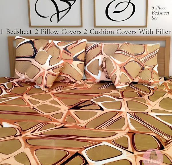 Premium_5-Piece_Cotton_Bedding_Set:_Includes_1_Flat_Bedsheet,_2_Quilted_Zipped_Pillow_Covers,_2_Quilted_Cushion_Covers,_and_2_Cushion_Fillers