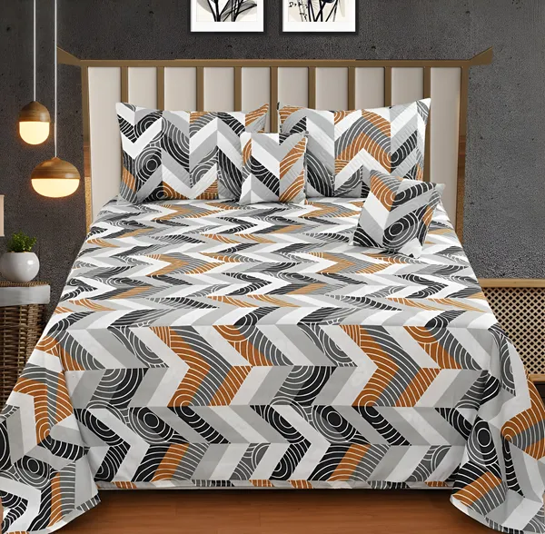 Premium_5-Piece_Cotton_Bedding_Set:_Includes_1_Flat_Bedsheet,_2_Quilted_Zipped_Pillow_Covers,_2_Quilted_Cushion_Covers,_and_2_Cushion_Fillers
