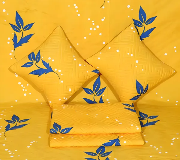 Premium_5-Piece_Cotton_Bedding_Set:_Includes_1_Flat_Bedsheet,_2_Quilted_Zipped_Pillow_Covers,_2_Quilted_Cushion_Covers,_and_2_Cushion_Fillers
