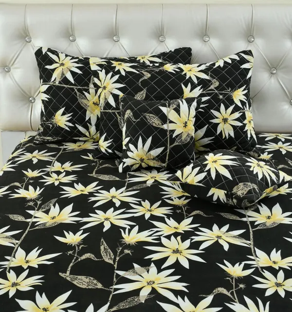 Premium_5-Piece_Cotton_Bedding_Set:_Includes_1_Flat_Bedsheet,_2_Quilted_Zipped_Pillow_Covers,_2_Quilted_Cushion_Covers,_and_2_Cushion_Fillers