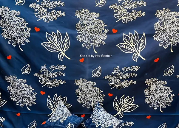 Premium_5-Piece_Cotton_Bedding_Set:_Includes_1_Flat_Bedsheet,_2_Quilted_Zipped_Pillow_Covers,_2_Quilted_Cushion_Covers,_and_2_Cushion_Fillers