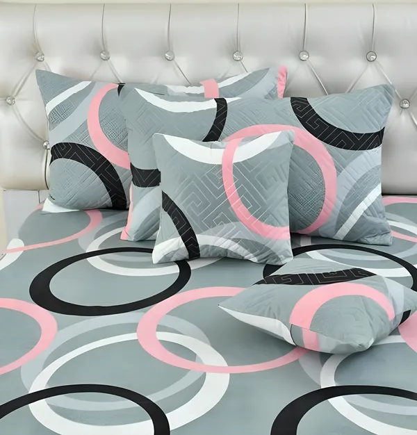 Premium_5-Piece_Cotton_Bedding_Set:_Includes_1_Flat_Bedsheet,_2_Quilted_Zipped_Pillow_Covers,_2_Quilted_Cushion_Covers,_and_2_Cushion_Fillers