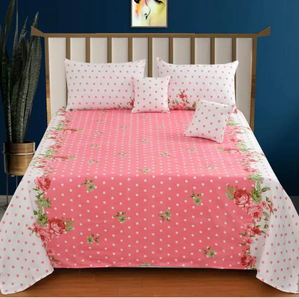 Premium_5-Piece_Cotton_Bedding_Set:_Includes_1_Flat_Bedsheet,_2_Quilted_Zipped_Pillow_Covers,_2_Quilted_Cushion_Covers,_and_2_Cushion_Fillers