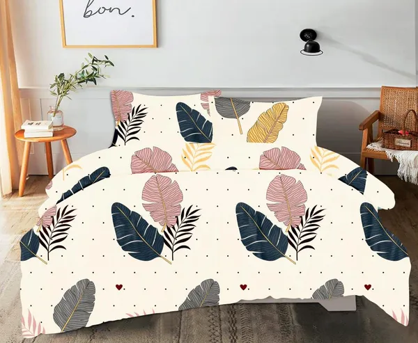 CREAM_FEATHER_Premium_Fitted_Elastic_Bedsheet_with_Two_Pillow_Covers_(72X78X_Up_to_10_Inches)_&_360_Degree_Elasticated
