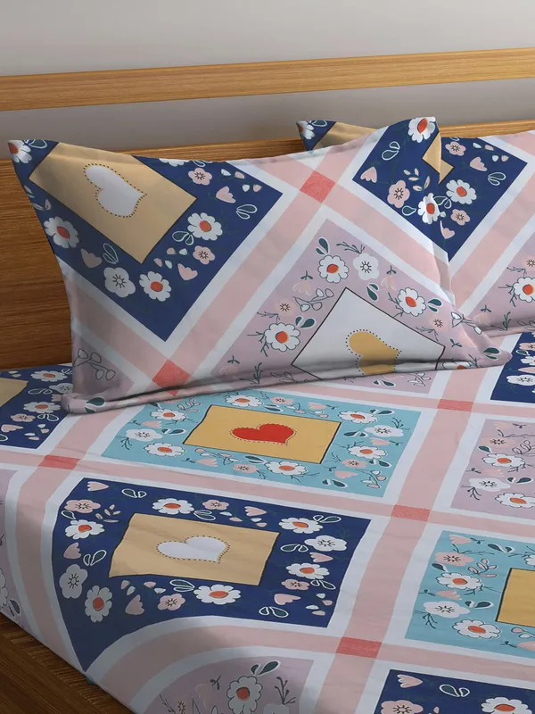 Premium__Fitted_Elastic_Bedsheet_With_Two_Pillow_Covers__(72X78X_Upto_10_Inches)_&_360_Degree_Elasticated