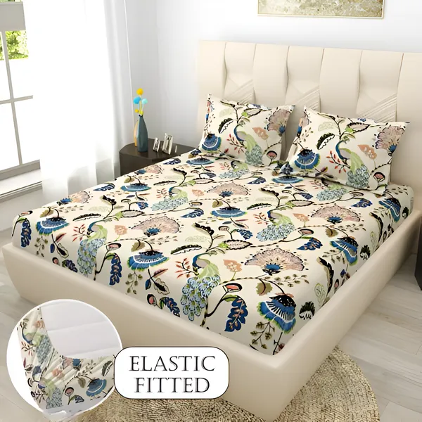 Premium__Fitted_Elastic_Bedsheet_With_Two_Pillow_Covers__(72X78X_Upto_10_Inches)_&_360_Degree_Elasticated
