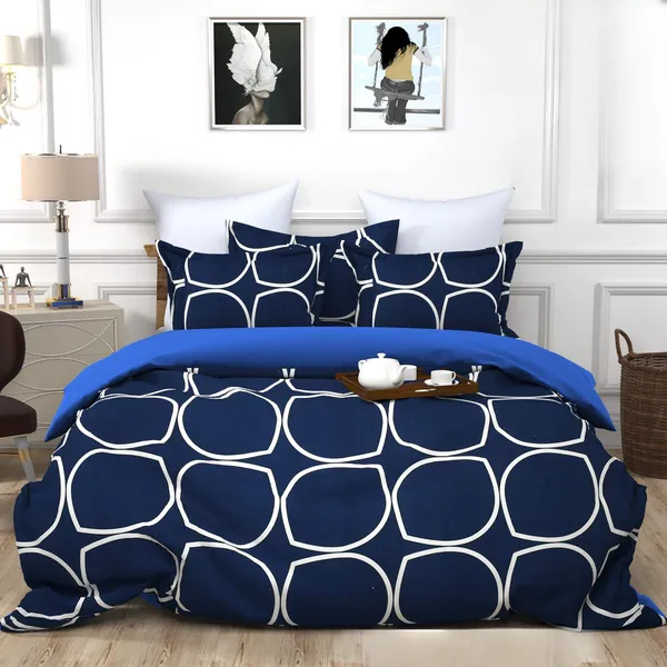 Bunkin Premium King Size Fitted Elastic Bedsheet With Two Pillow Covers