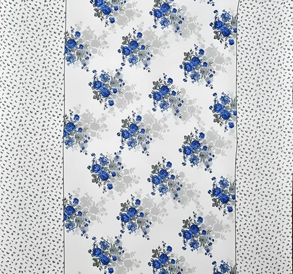 220_TC_White_Base_Design_Single_Bed_Fitted_Bedsheet_Having_Size_36X72_(Fits_Upto_8_Inches_Of_Mattress)