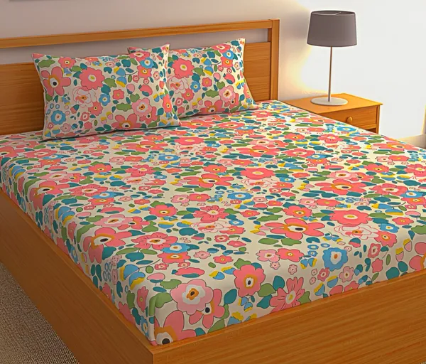Premium__Fitted_Elastic_Bedsheet_With_Two_Pillow_Covers__(72X78X_Upto_10_Inches)_&_360_Degree_Elasticated_|_BS