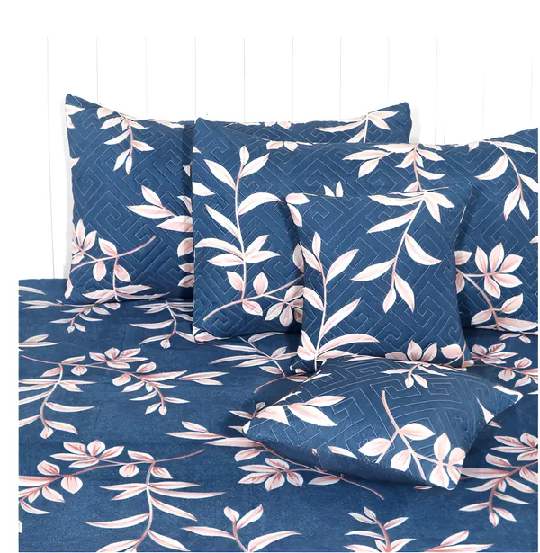 Premium_5-Piece_Cotton_Bedding_Set:_Includes_1_Flat_Bedsheet,_2_Quilted_Zipped_Pillow_Covers,_2_Quilted_Cushion_Covers,_and_2_Cushion_Fillers