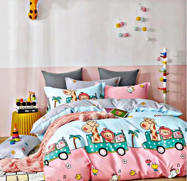 TEENZ_CAR_Premium_Fitted_Floral_Bedsheet_Multicolour_with_2_Pillow_Covers_(72X78X_Up_to_10_Inches)_&_360_Degree_Elasticated
