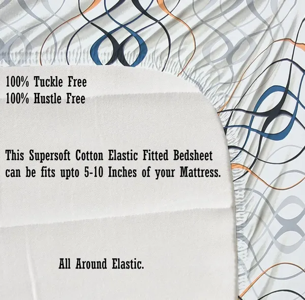 WHITE_CIRCLE_Premium_Fitted_Elastic_Bedsheet_with_Two_Pillow_Covers_(72X78X_Up_to_10_Inches)_&_360_Degree_Elasticated