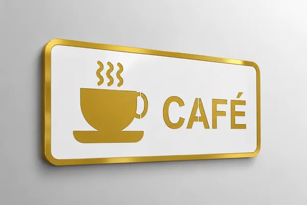 Cafe_Acrylic_Plate_White_Golden