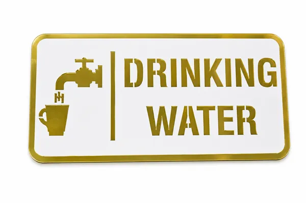 Drinking_Water_Acrylic_White_and_Golden_Plate