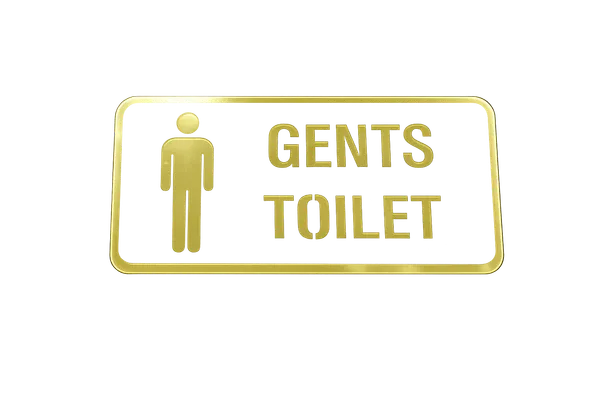Gents_Toilet_Acrylic_White_Golden_Signage