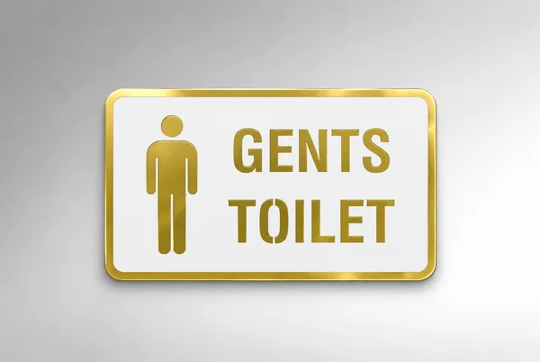 Gents_Toilet_Acrylic_White_Golden_Signage