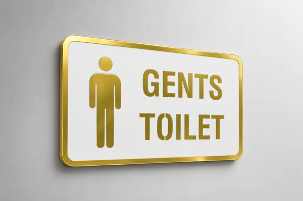 Gents_Toilet_Acrylic_White_Golden_Signage