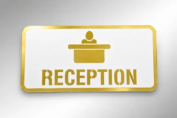 RECEPTION_ACRYLIC_NAME_PLATE_WHITE_GOLDEN