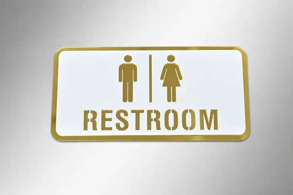 Restroom_Acrylic_White_Golden_Plate