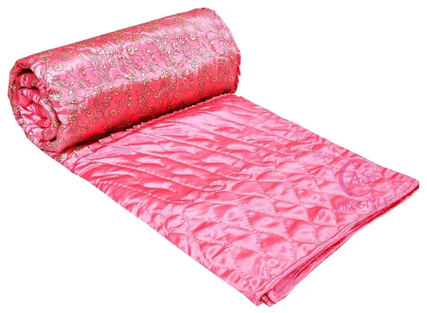 Pure_Satin_Deluxe_VIP_Machine_Stitched_Traditional_Jaipuri_Gold_Printed_AC_Comforter/Blanket/Quilt_Double_Bed(90_x_108_Inch)_(Pink)