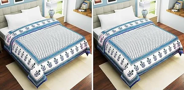 _Pure_Cotton_Fabric/Filling_Rajasthani_Traditional_Designs_Printed_Light_Weight_Jaipuri_Quilt/Razai/Rajai_(Design-123,_Single_Bed_Combo_2_Set)