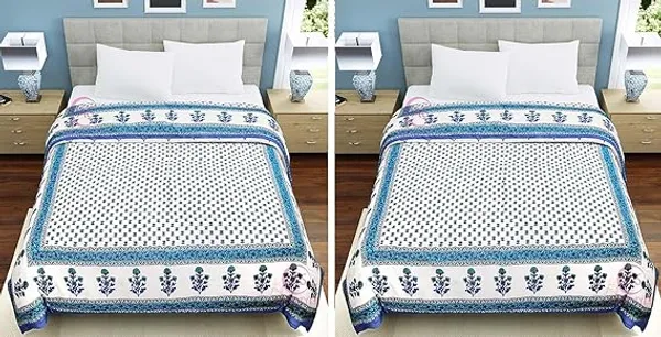 _Pure_Cotton_Fabric/Filling_Rajasthani_Traditional_Designs_Printed_Light_Weight_Jaipuri_Quilt/Razai/Rajai_(Design-123,_Single_Bed_Combo_2_Set)