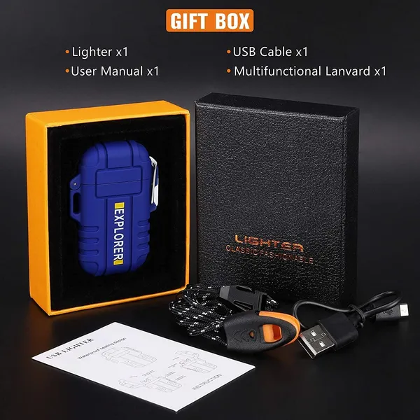 Waterproof_Lighter_Outdoor_Windproof_Lighter_Dual_Arc_Lighter
