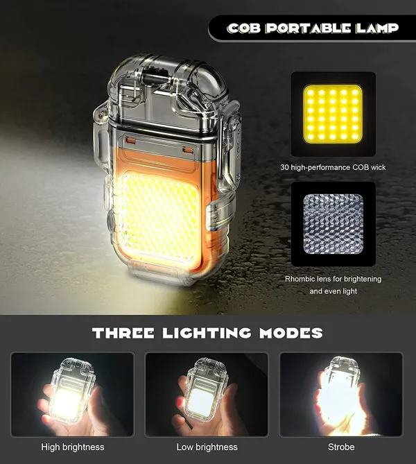 Electric_Lighter_Outdoor_IP56_Waterproof_Double_arc_Lighter