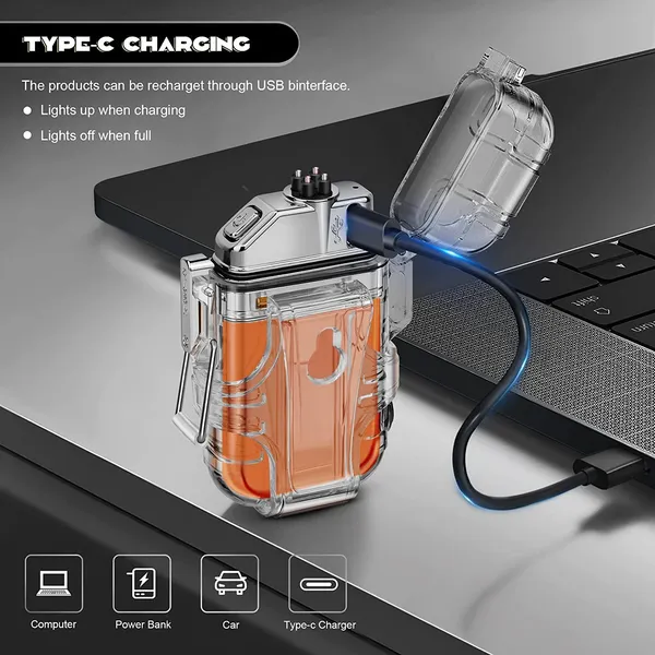 Electric_Lighter_Outdoor_IP56_Waterproof_Double_arc_Lighter