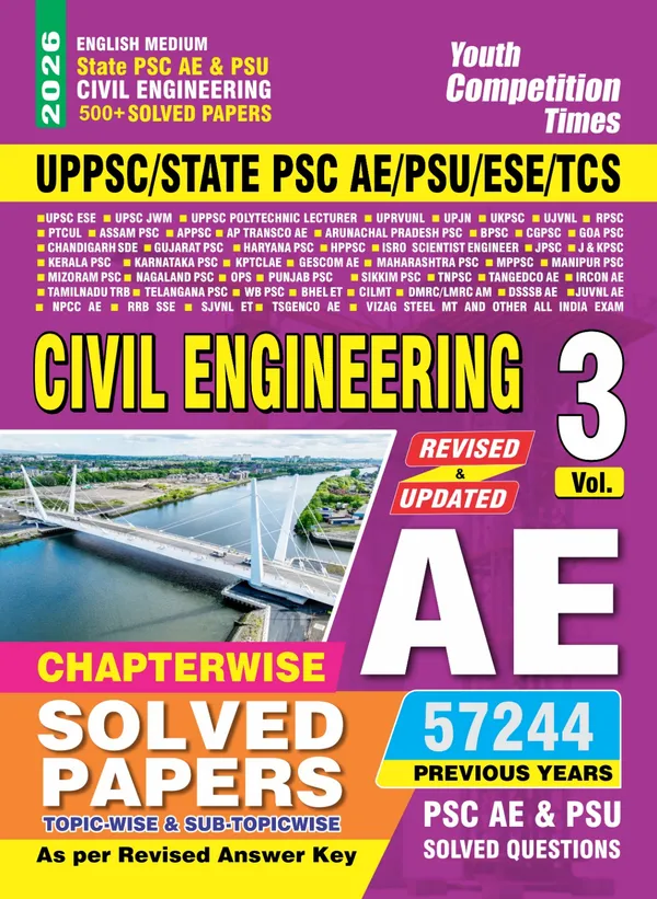 Yctbooks AE Civil Engineering Vol 3 Chapterwise Solved Papers 2026 ...